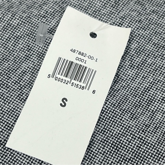 Banana Republic Small A-line Dress Business Casual Black White Geometric - Picture 4 of 8